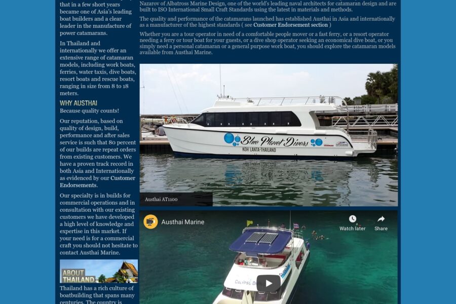 AusThai Marine – Thailand Dive Boat & Catamaran Manufacturer