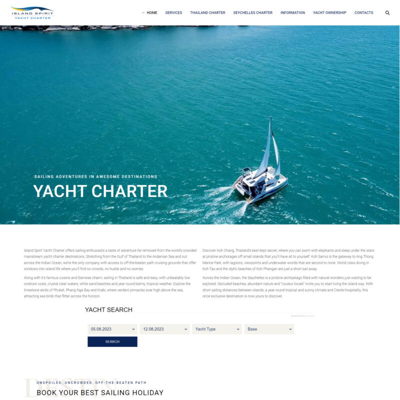 Charter Yachts Holidays