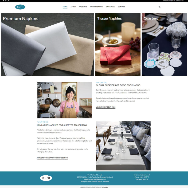 Duni Thailand – Premium Napkins